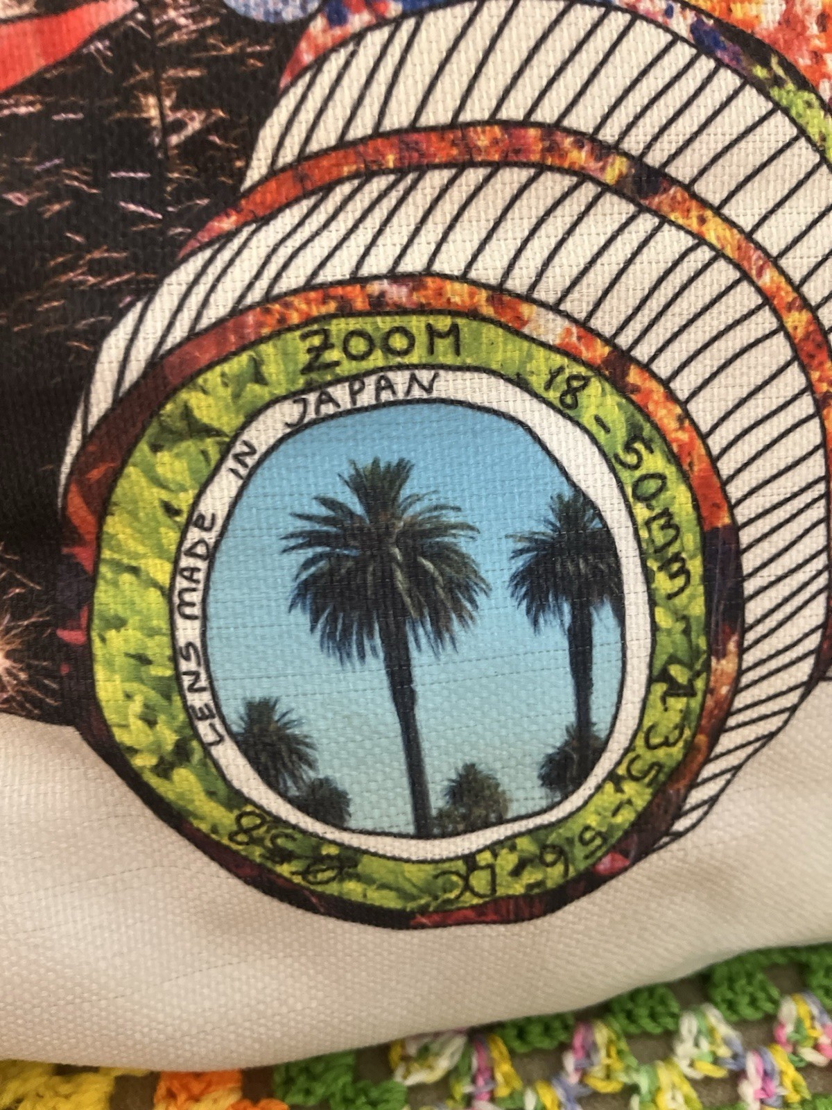VTG Nikon Pillow 18×18” Boho Pop Art Camera Photography Advertising Decor