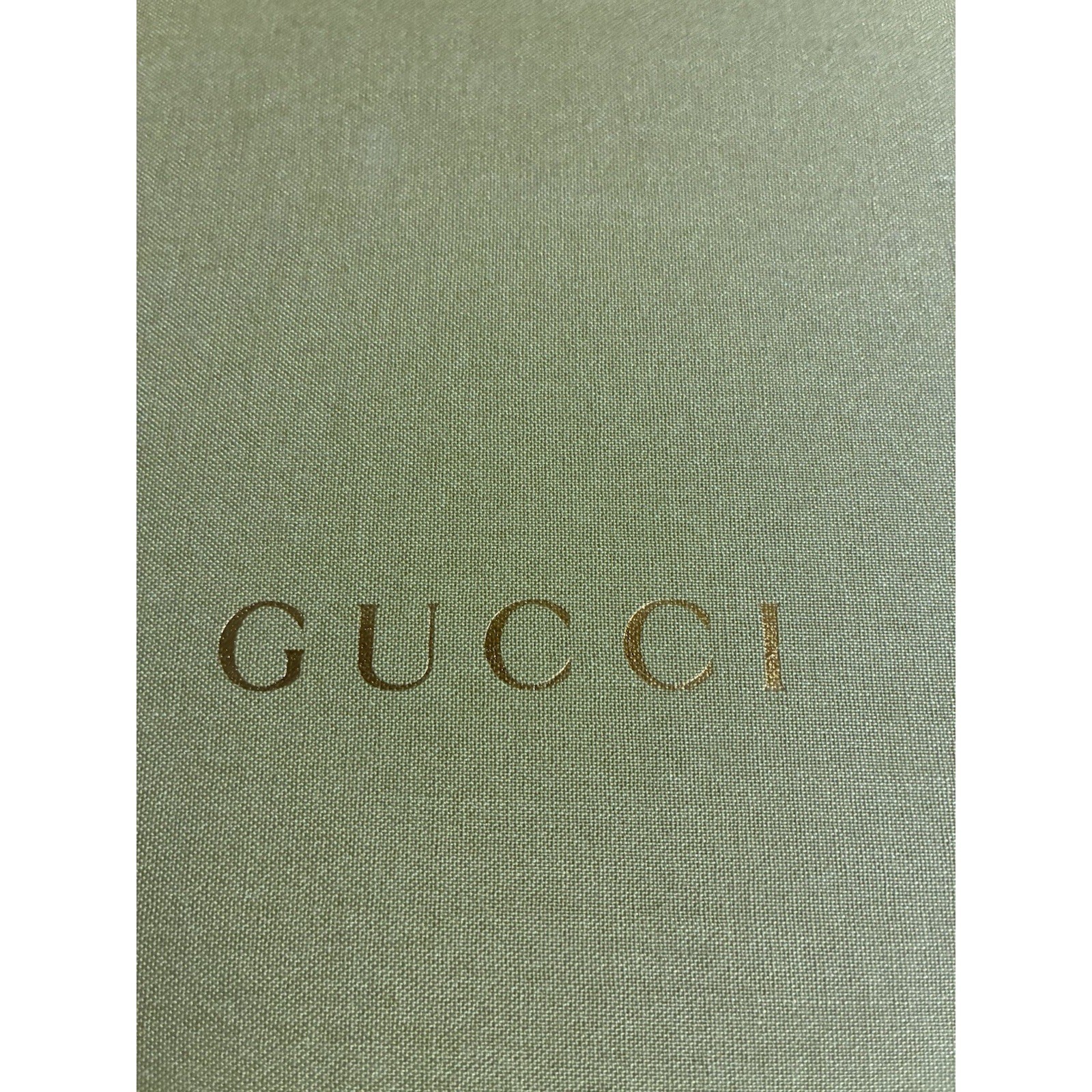 Gucci Jewelry Gift Box And Dust Bag Green Quilted 9.5×9.5×3″ For Necklace NEW