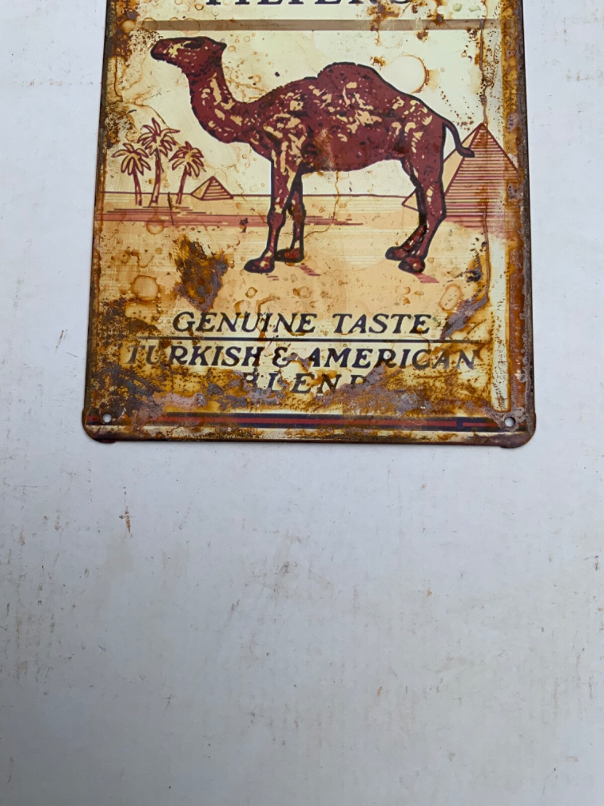 Camel metal sign, 14×20 cm