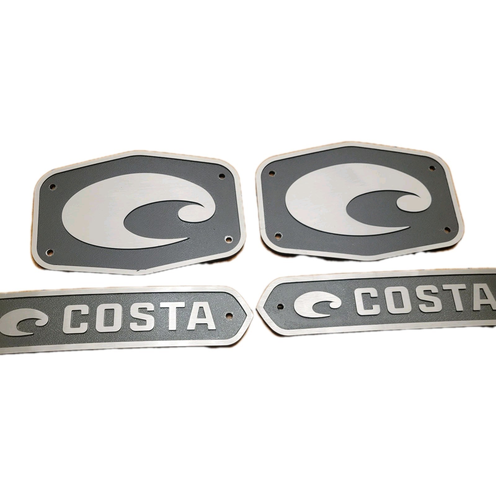 Costa Set 4 Store Authentic Promo Retail Display Sign Metal Sunglasses Fishing