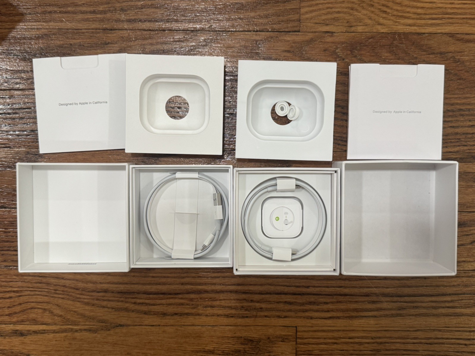 LOT OF 2:Original AirPods & Pro EMPTY BOXES Includes Inserts Manuals & CHARGERS