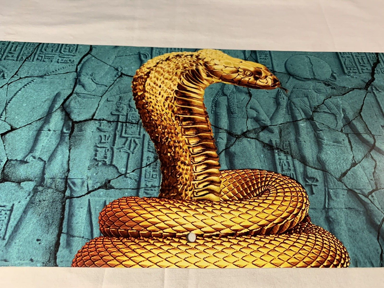Spirit Halloween Cardboard End Cap Store Display Sign Cobra Snake Egyptian Look