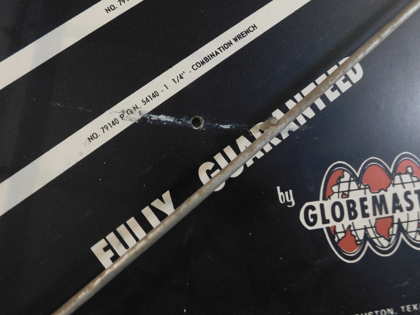 GLOBEMASTER HOT DROP FORGED COMBINATION WRENCHES DISPLAY RACK ORIGINAL RARE L@@K