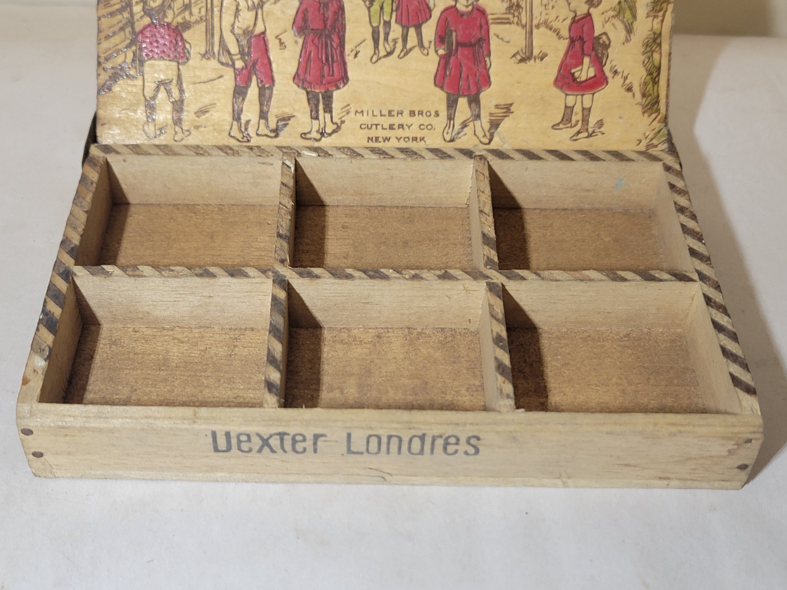 1910s Pen Nib Box United States Steel Pens Miller Bros Antique Store Display