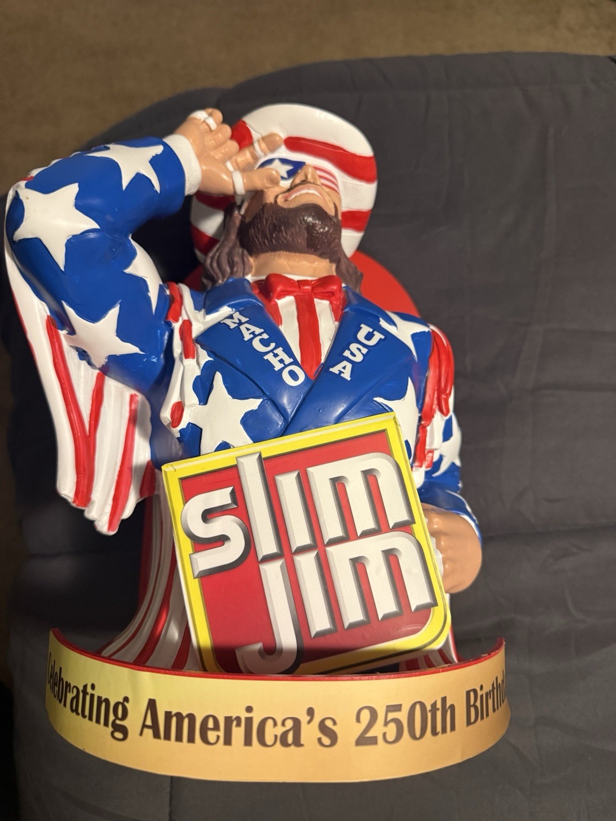 Slim Jim Uncle Sam Store Display Advertising 1976 Red White Blue