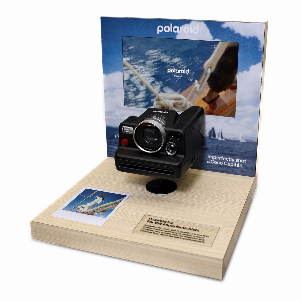 Rare Polaroid I-2 Launch Store Display Dealer Counter LCD Video Screen NIB