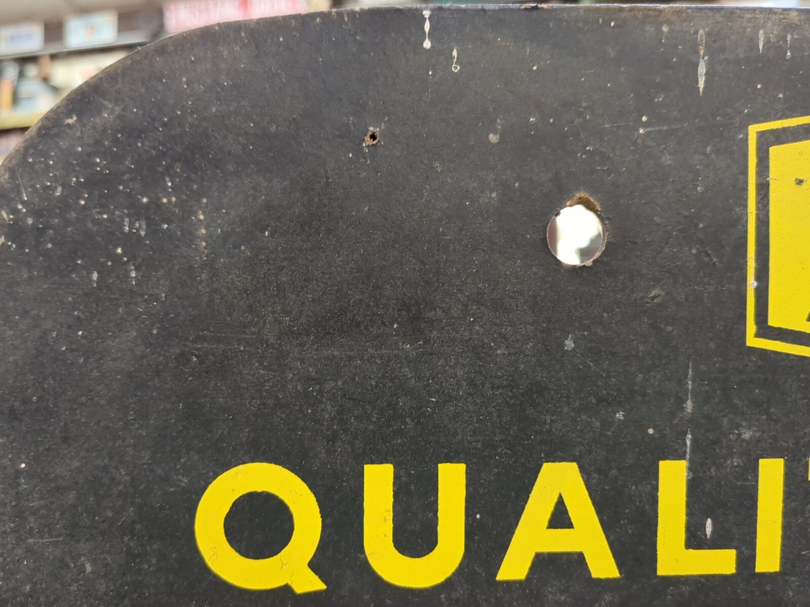 Vintage Xcelite Quality Tools Display Peg Board 30.25″ X 24.75″ X 2″ Blk Yellow
