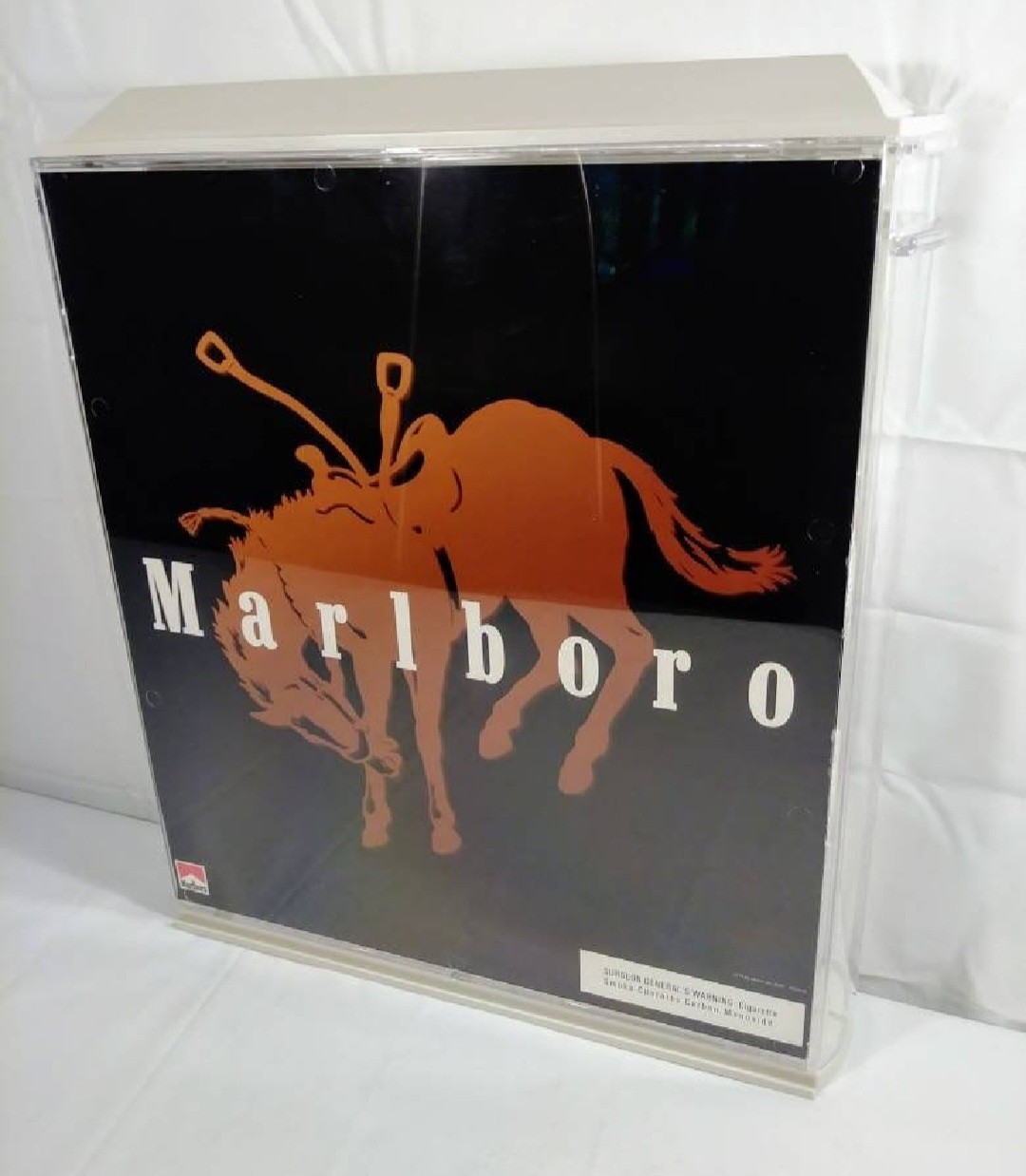 Vintage NOS Philip Morris Marlboro Cigarette Display Case Store Counter Display