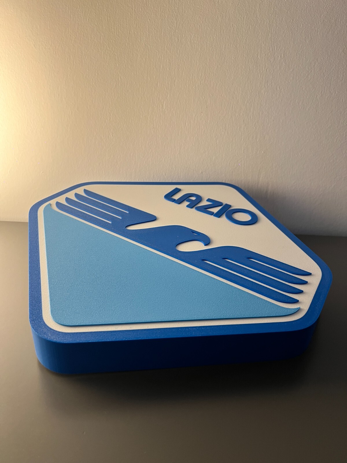 S. S. Lazio football light sign plate lighted sign logo Rome series A