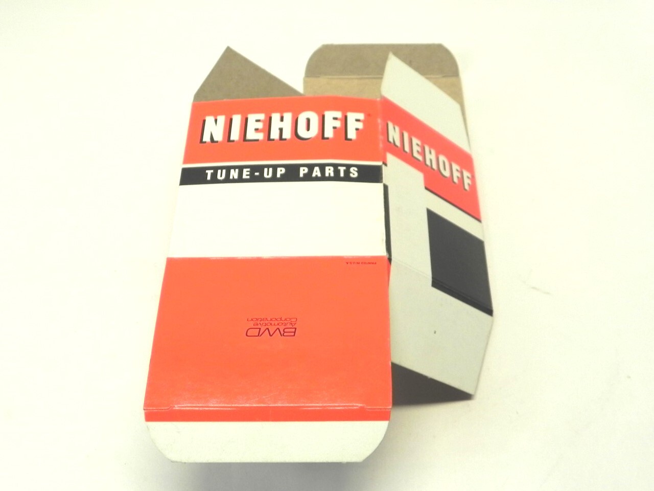 VINTAGE NIEHOFF TUNE-UP PARTS DISPLAY BOX *BOX ONLY* #247N NEW 4.50″x4.25″x3.25″