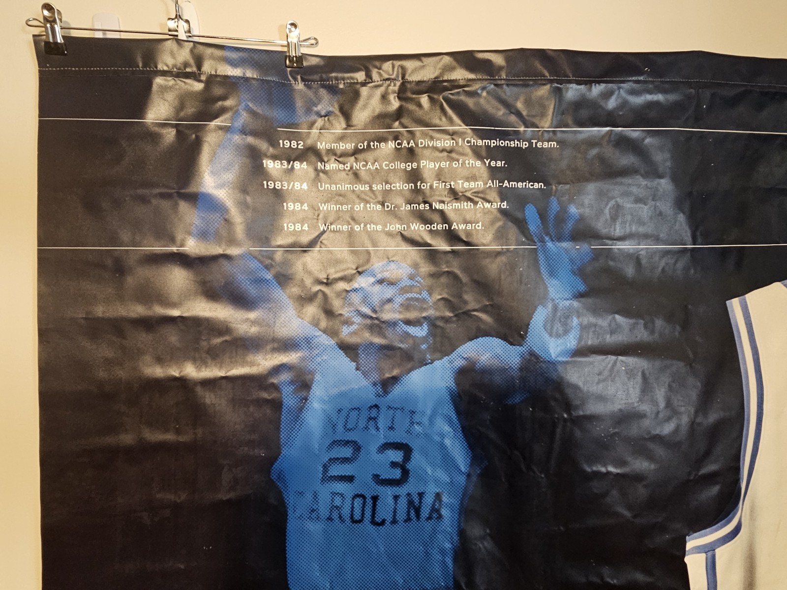 Michael Jordan Greats And Glory UNC Champs Sneakers Advertising Vinyl Banner