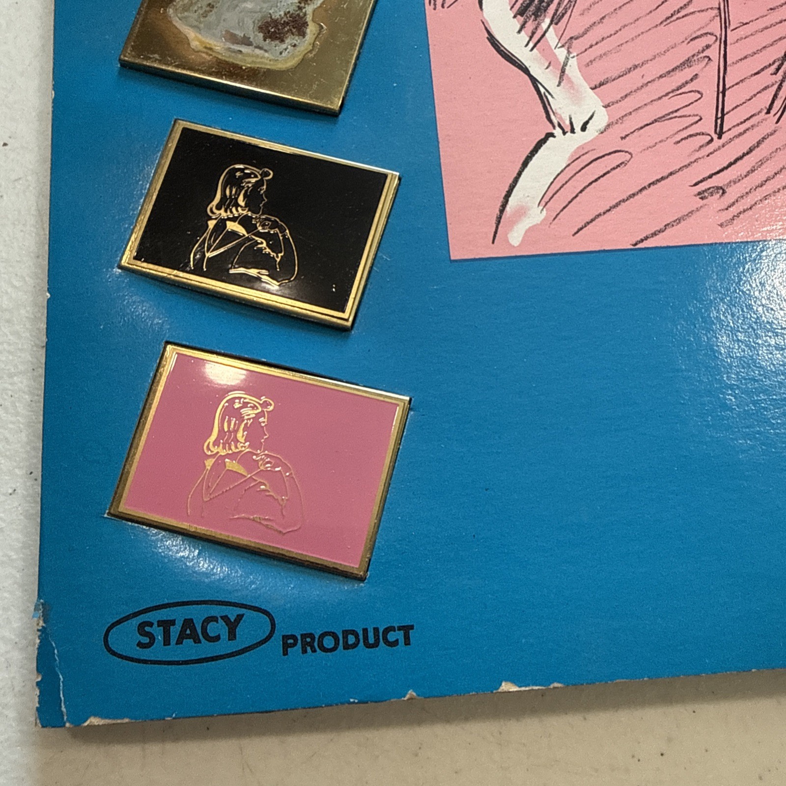 Vintage 1950s/ 60s Handy Zipper Pull Stacy Prod Store Display Complete 12 Items