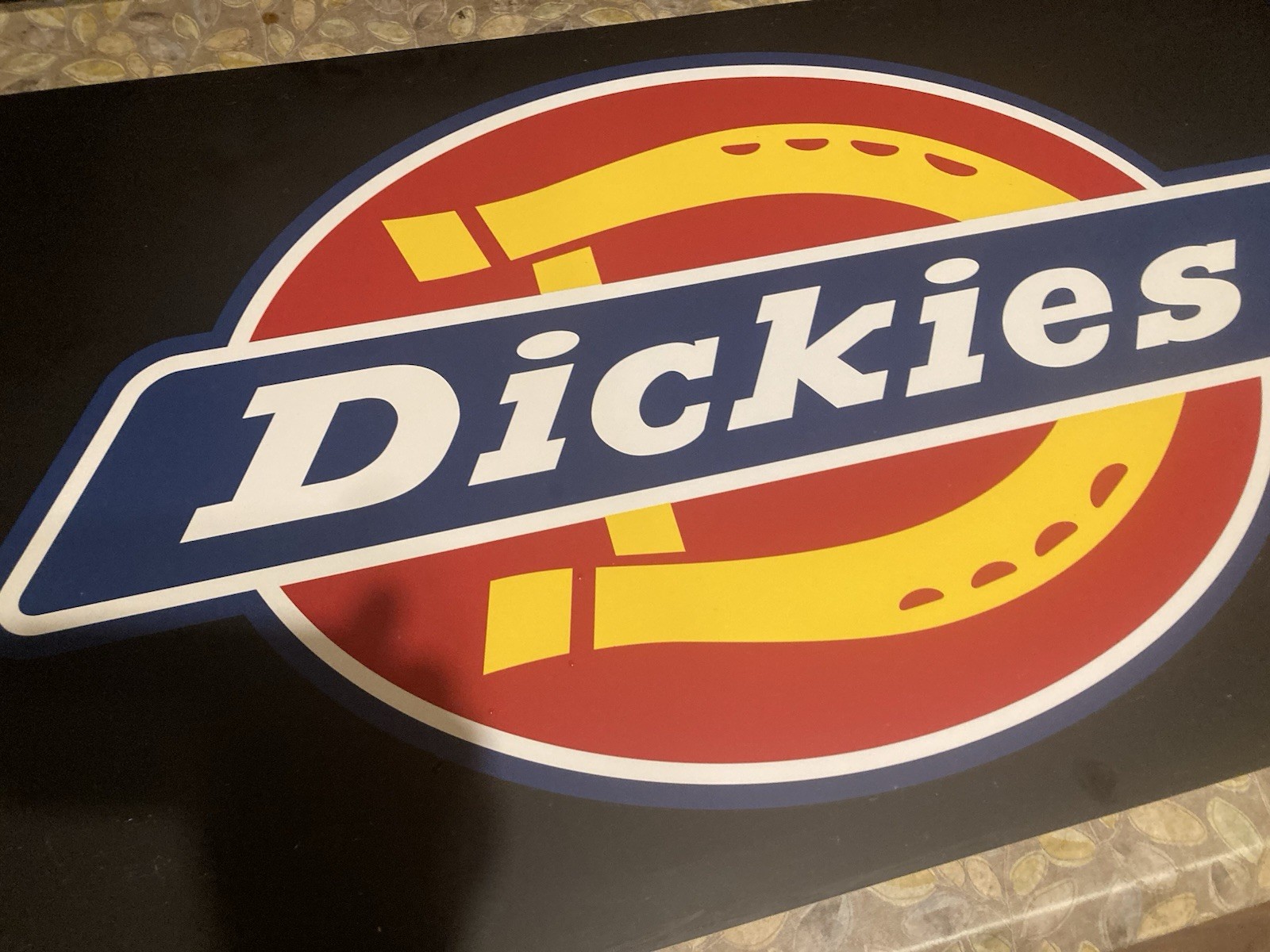 Large Dickies Work Pant Logo Advertising Sign 2012. For Man Cave Garage Store