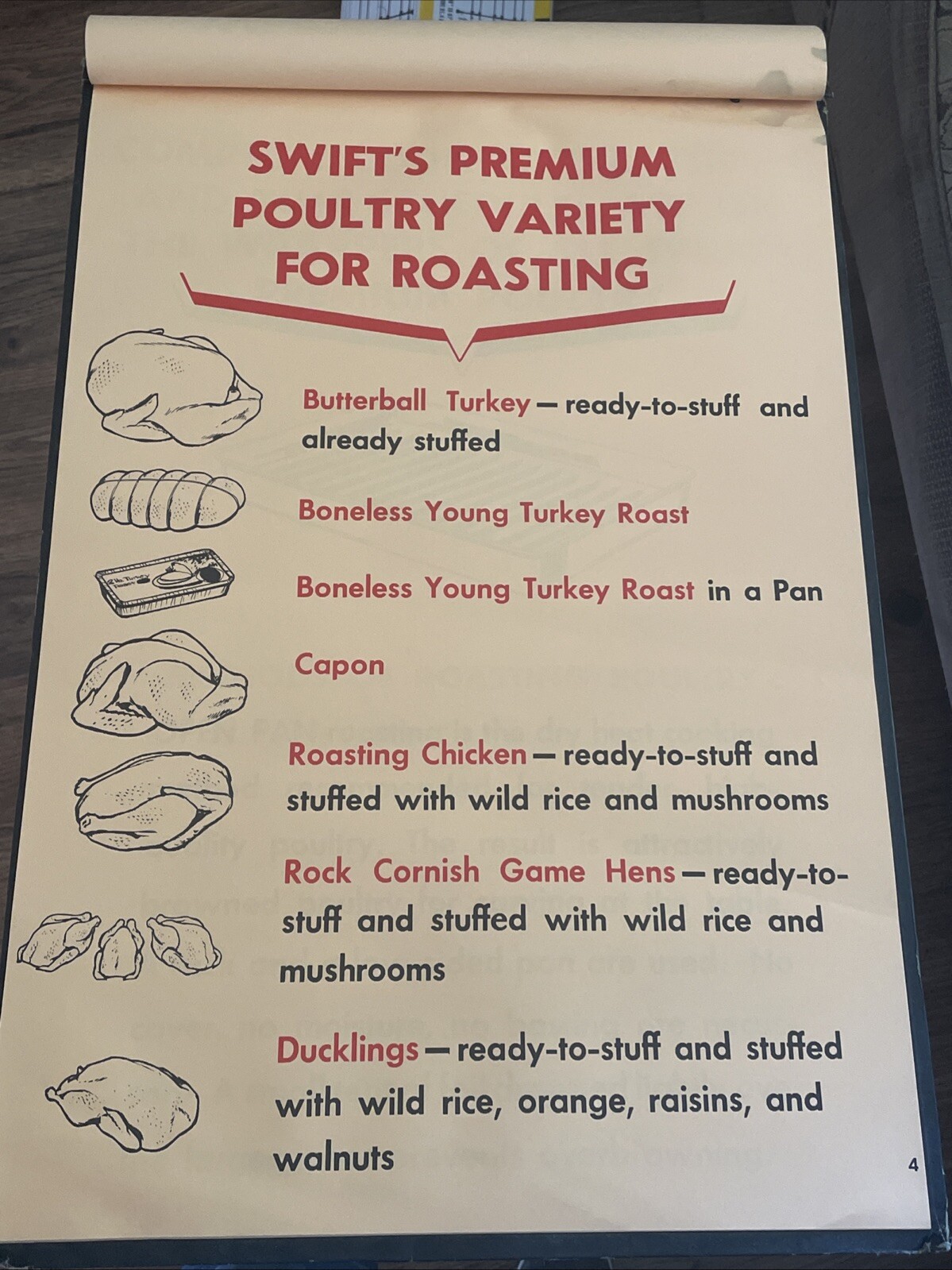 Mid-Century Swift’s Premium Grocery Store Lg Advertising Poster Display ca. 1950