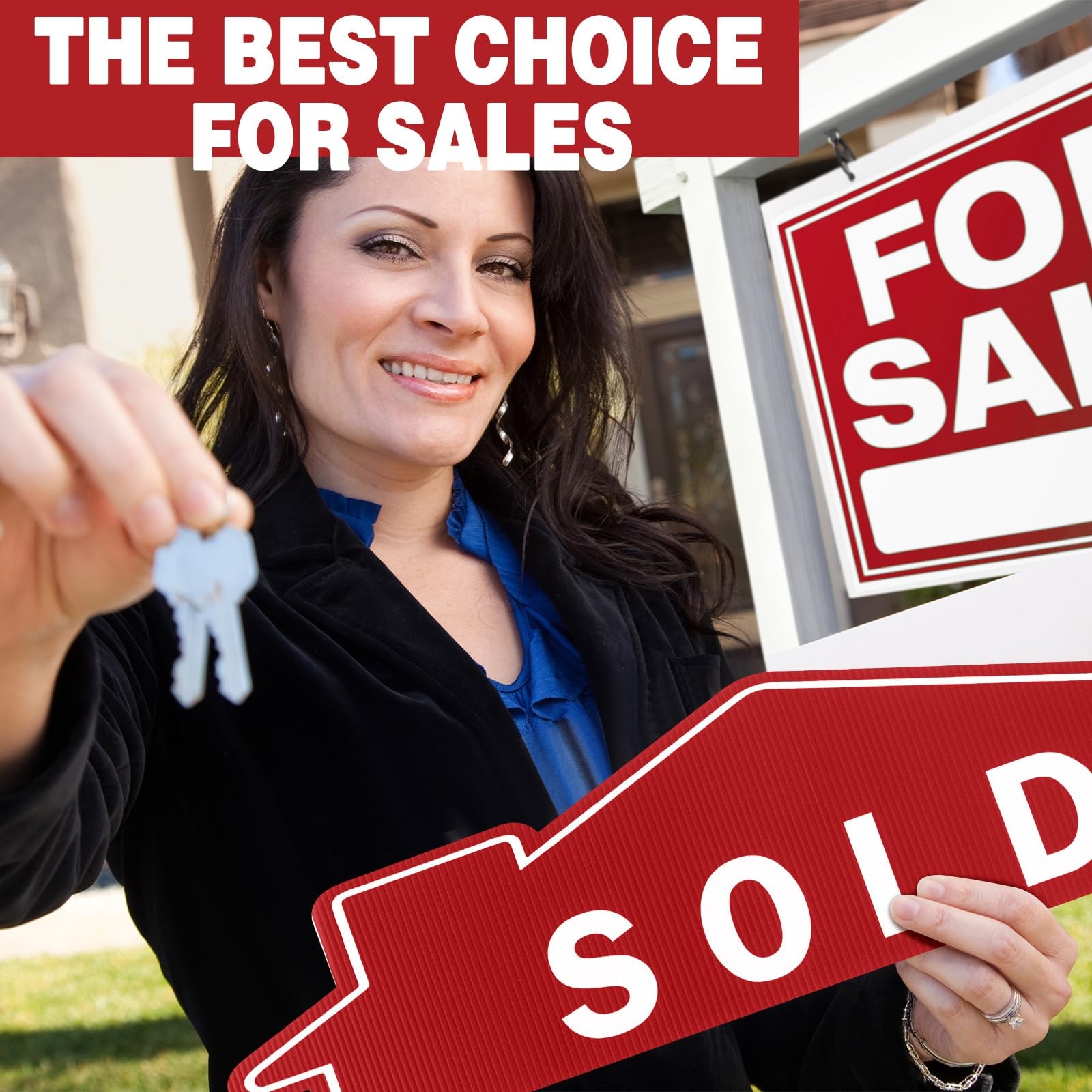 Juexica 12 Pcs Real Estate Rider Signs 24 x 6 Inch Coming Soon, for Sale, Pendin