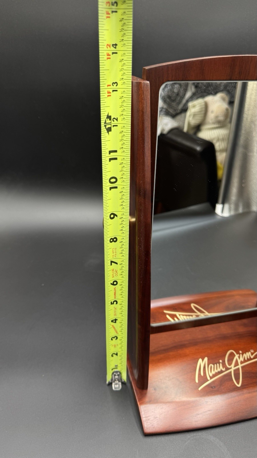 New Maui Jim Countertop Wood Mirror 14 Inches