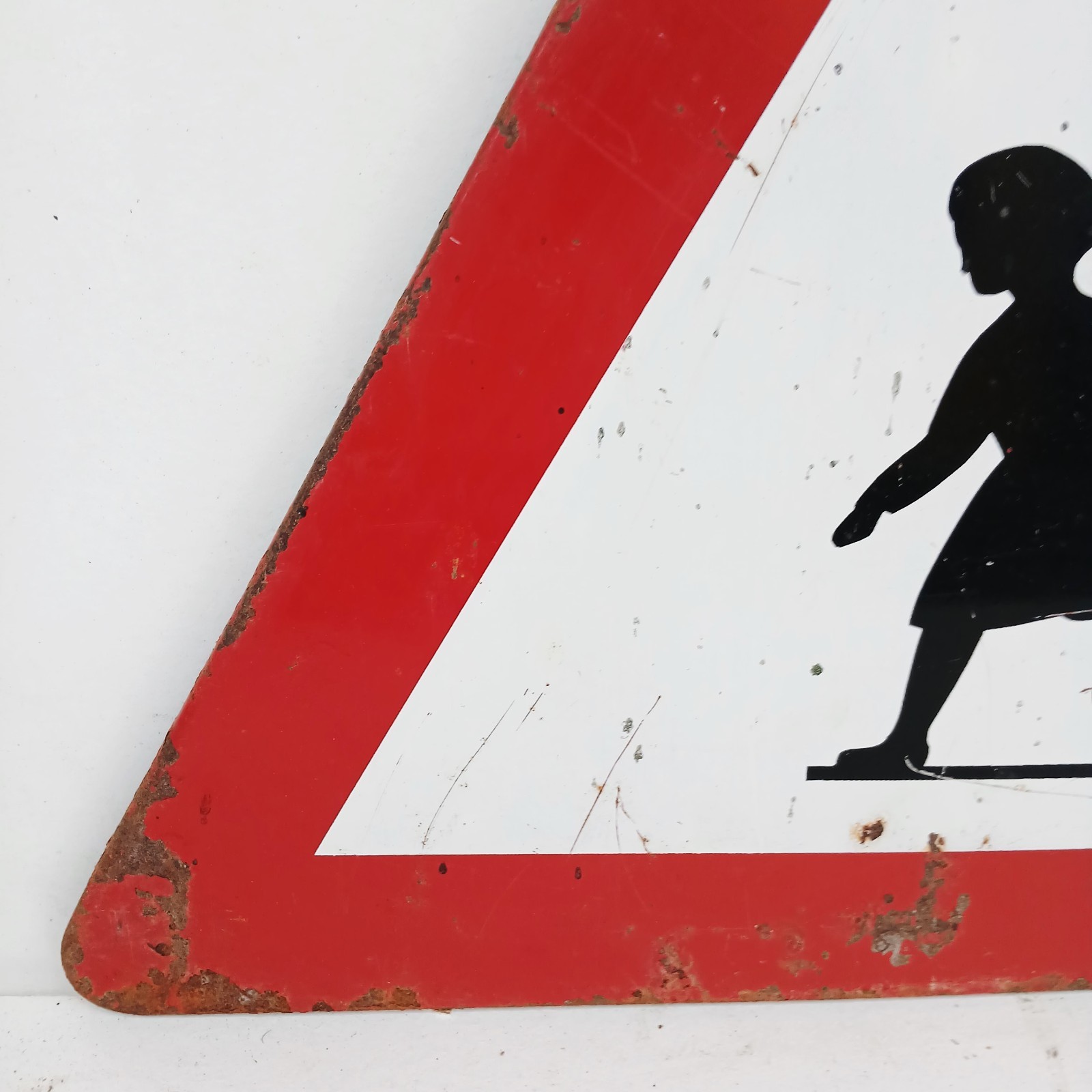 Vintage 60s France Road Sign