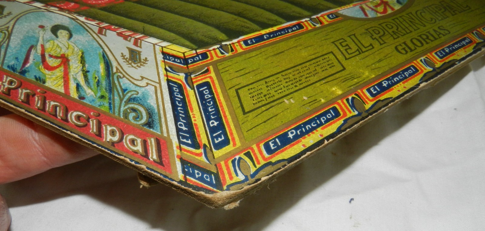 Vintage Store Countertop easel back display advertising El Principal Cigars