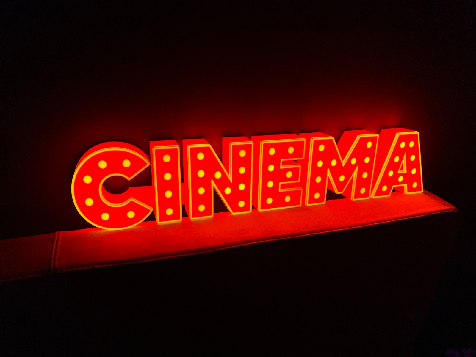 Cinema Sign Sign Sign Plaque Movie Cinema Lighted Sign Vintage Movies Logo