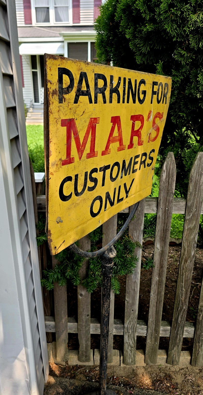 Vintage Parking Sign Mar’s Restaurant Store