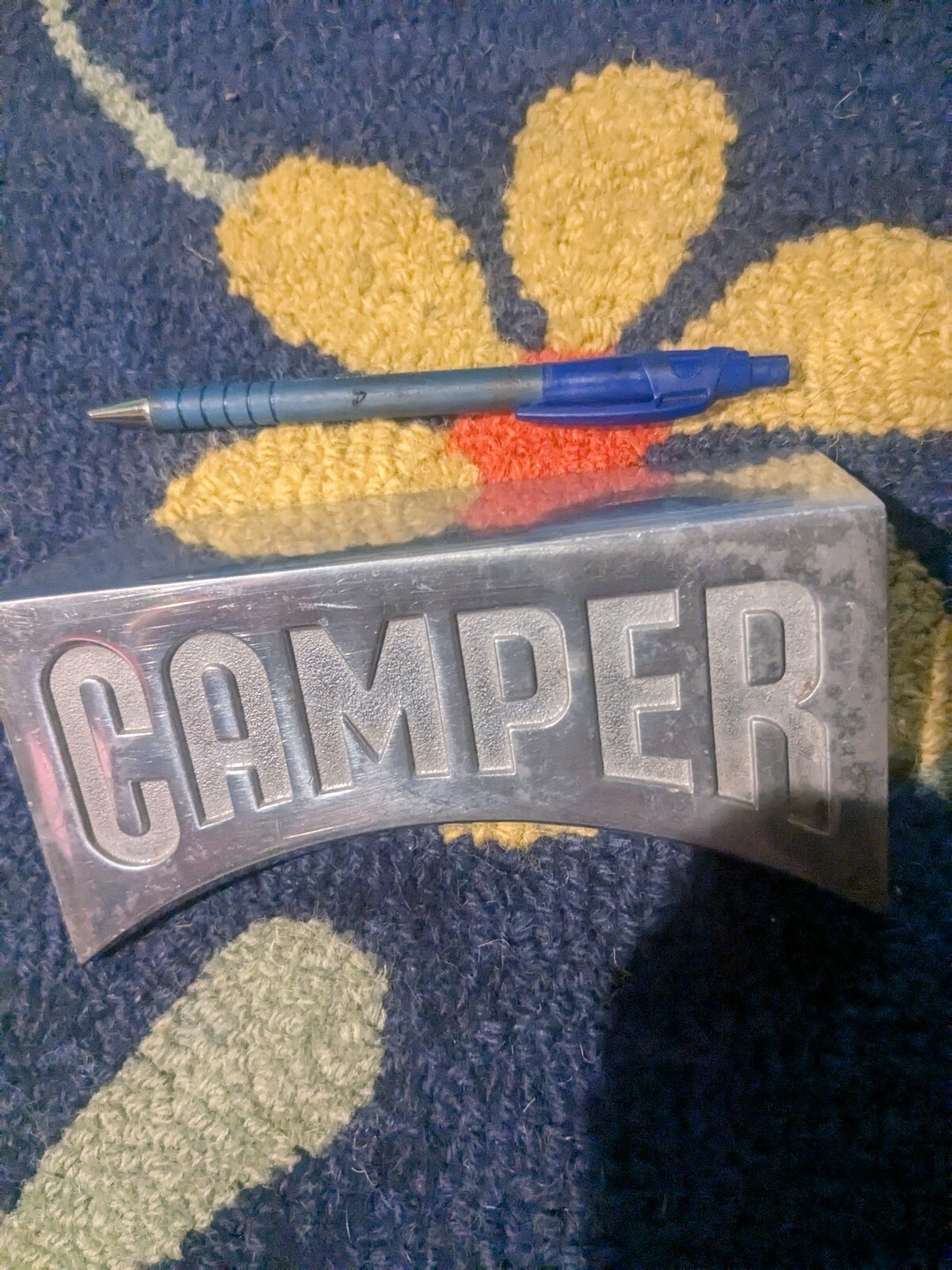 CAMPER Display Sign Aluminum Advertising
