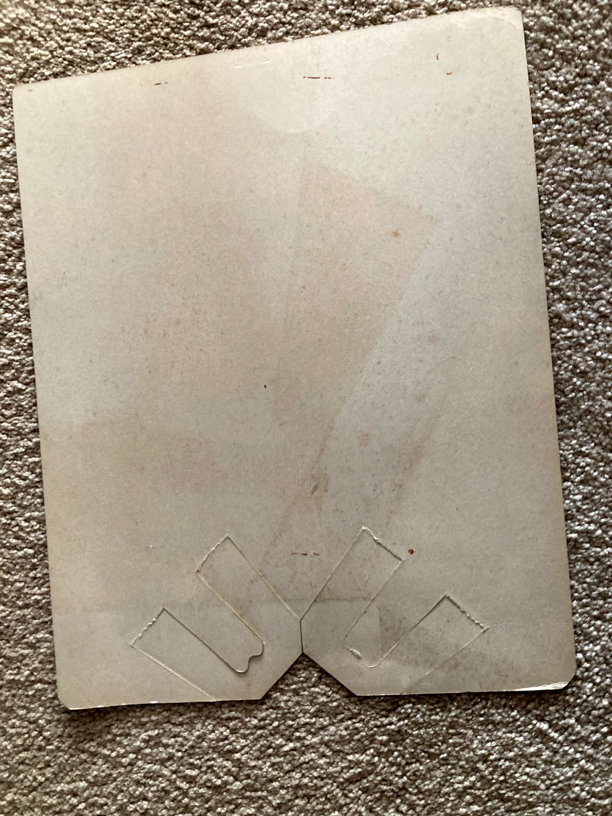 Vintage Rinso-White Cardstock Price Display sign w/Tabs For Over Display Box