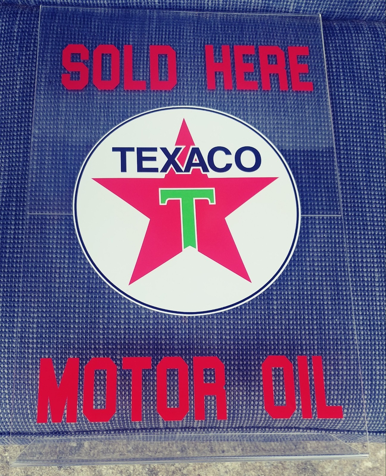TEXACO COUNTER SIGN AND SERVICE STATION DOLL ,OIL AND GAS DISPLAY,FREE SHIPPING