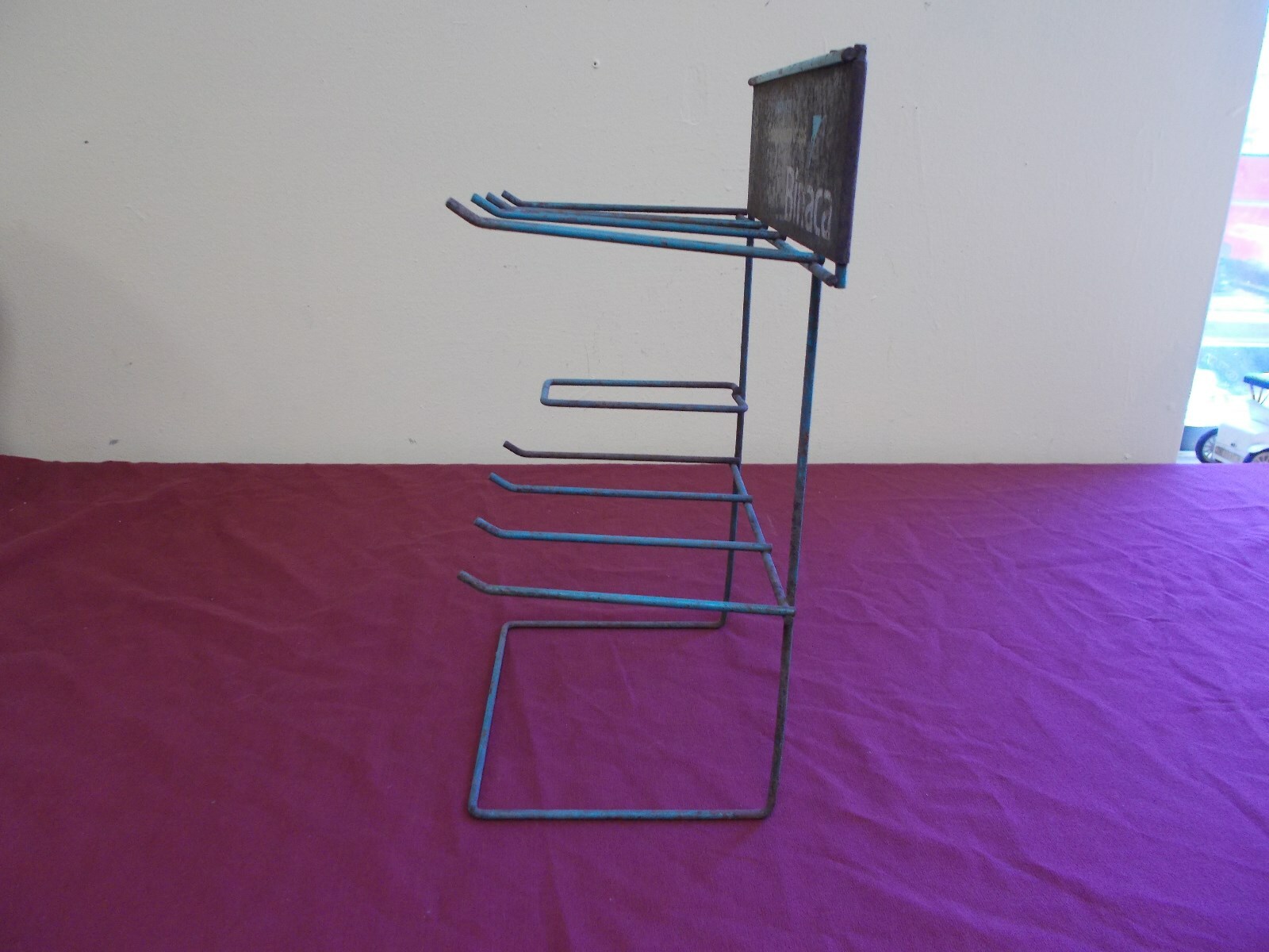VINTAGE BINACA BREATH DROPS STORE DISPLAY RACK COUNTER TOP ADVERTIZNG SIGN