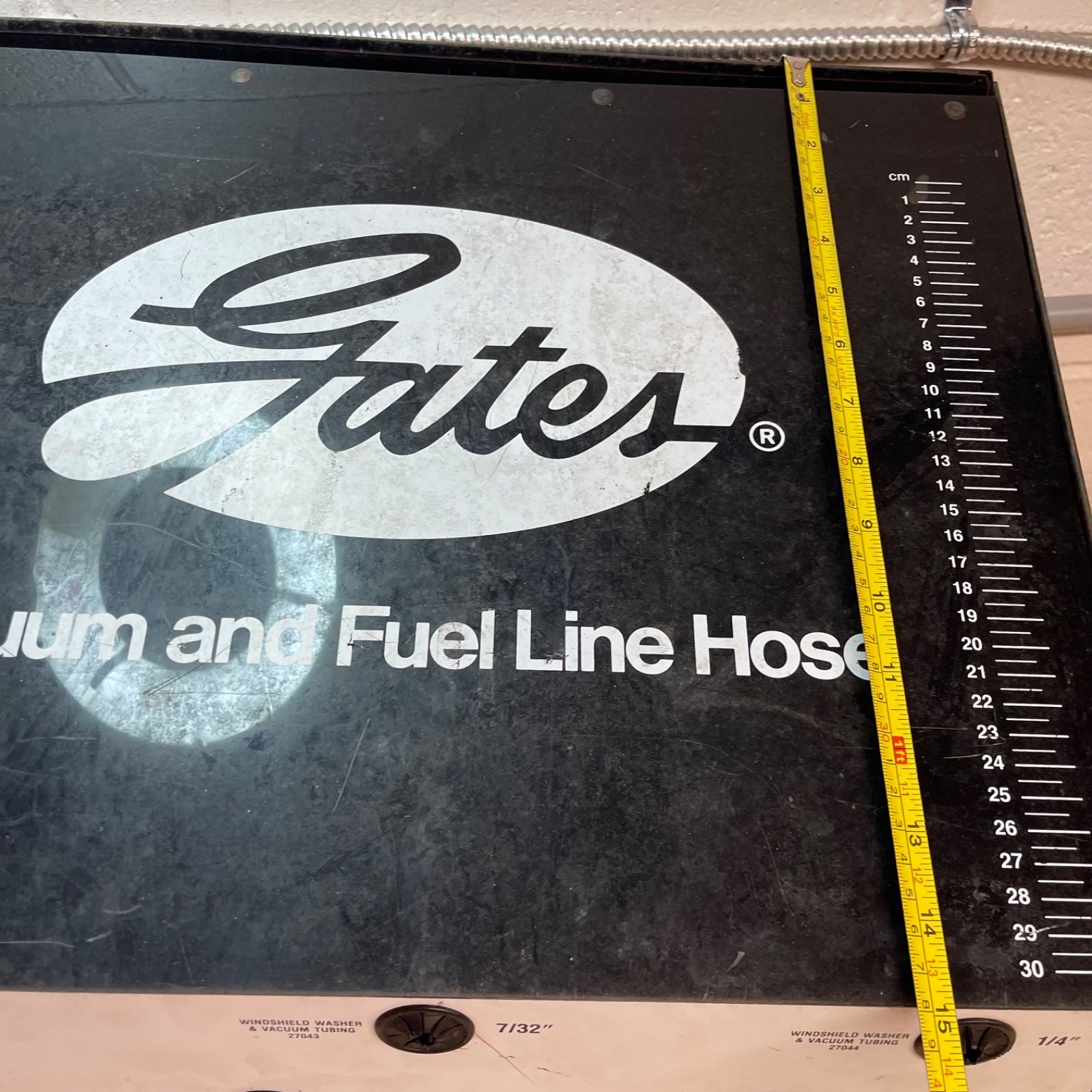 Gates Vacuum & Fuel Line Hose Metal Cabinet Display Merchandiser