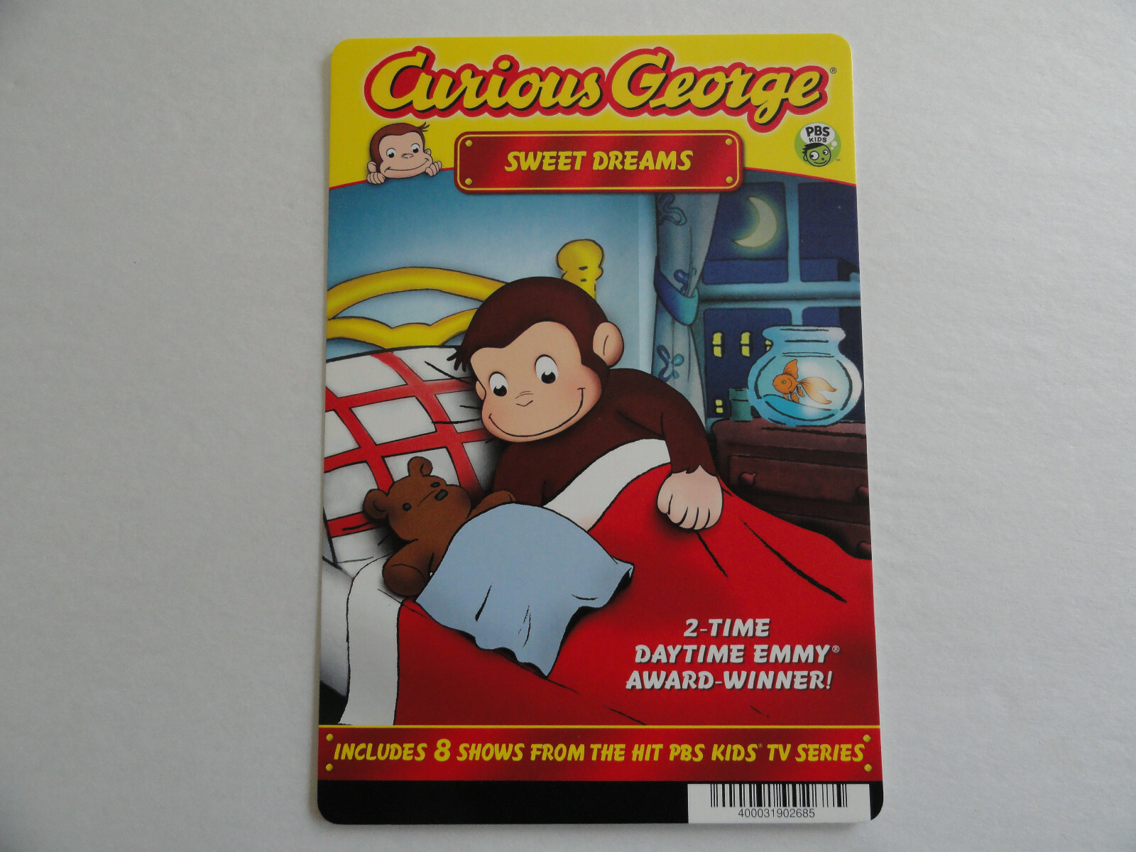 CURIOUS GEORGE SWEET DREAMS – BLOCKBUSTER VIDEO BACKER CARD 5″X8″ NO MOVIE