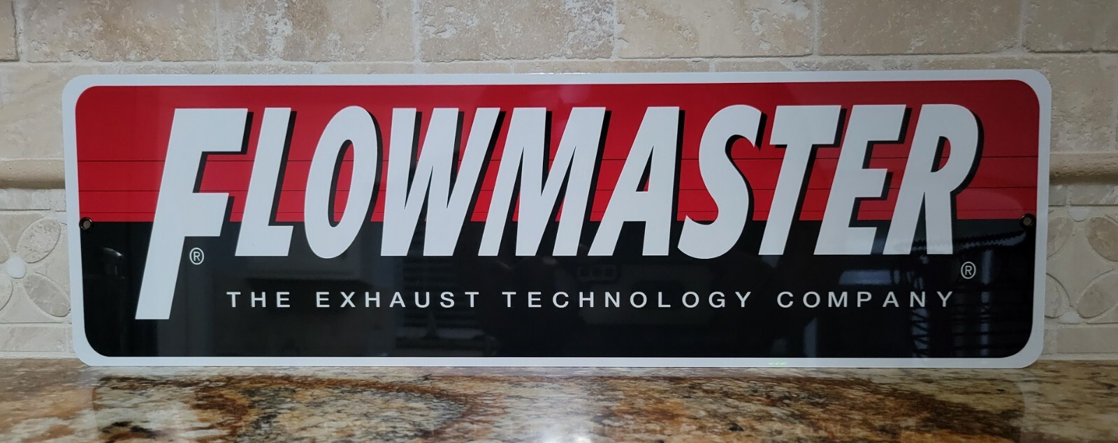 Flowmaster Aluminum sign 6″ x 23″