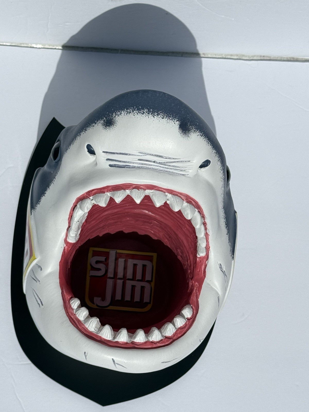 Slim Jim Shark Display – Rare 3D Promo – Wall Mountable Open Box Advertising New