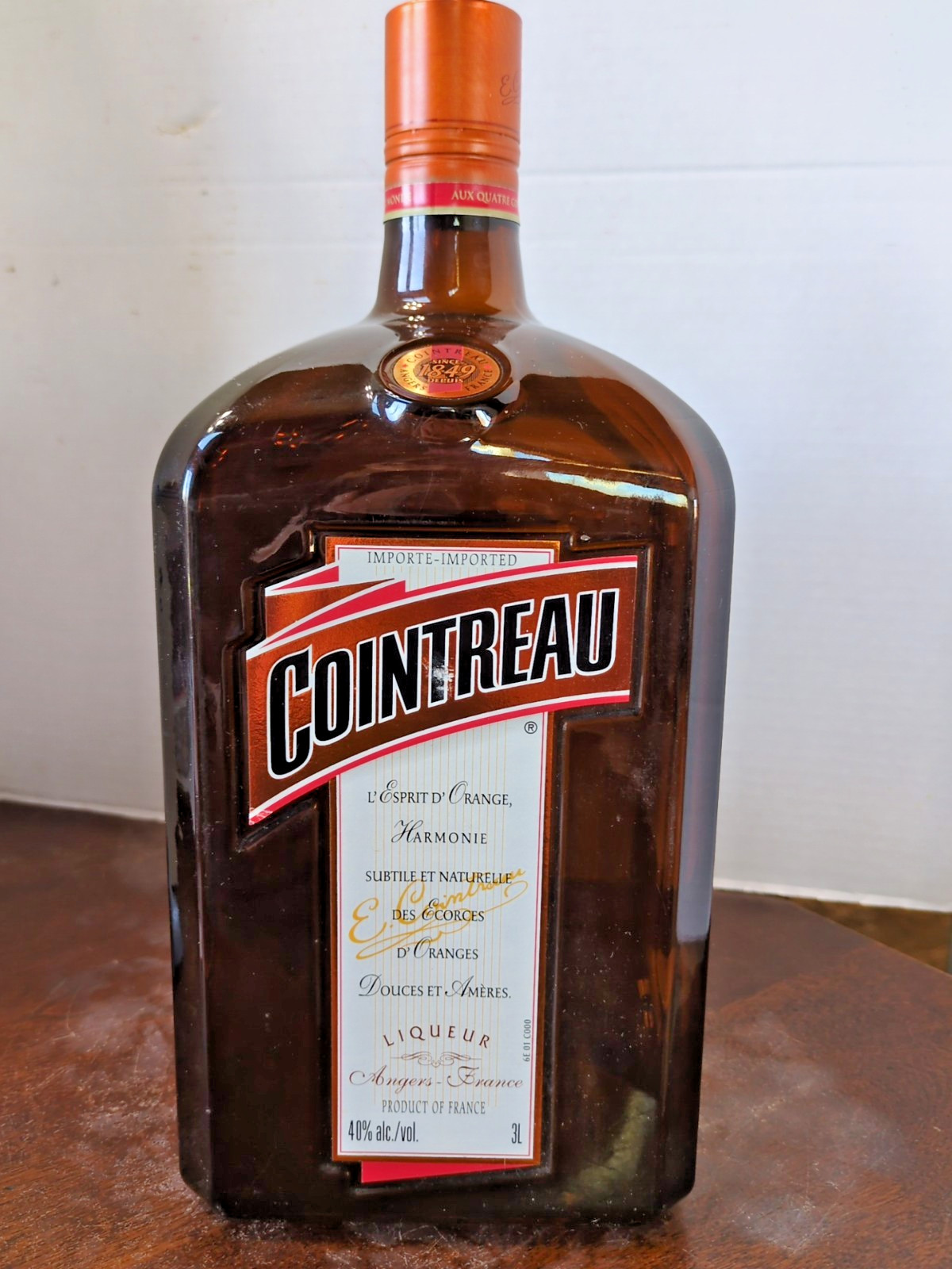 Cointreau 3 L Display Only Collector’s Bottle 12.5 In Tall