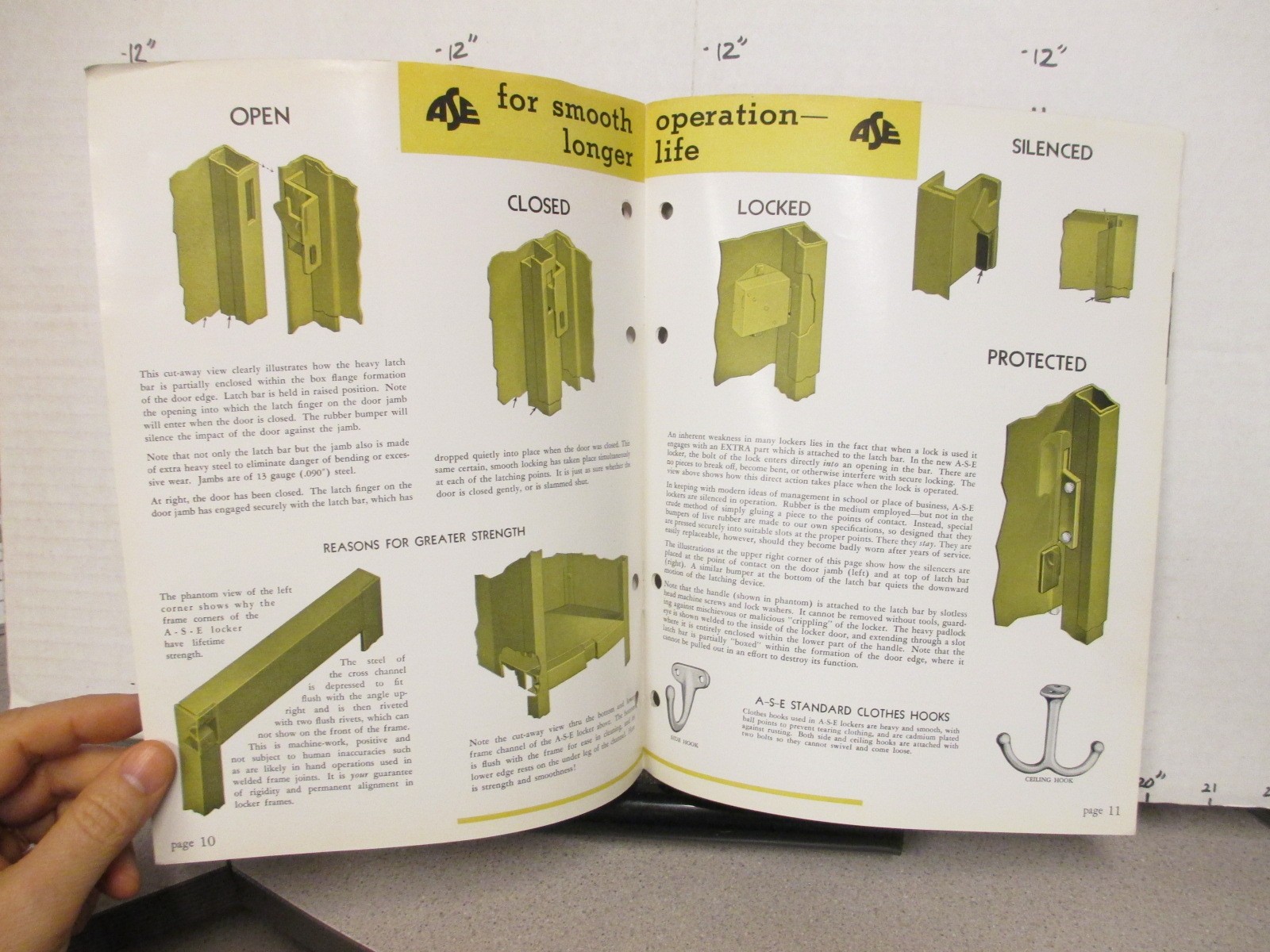 Aurora 1937 STEEL WORK LOCKERS industrial factory store display catalog deco 16p