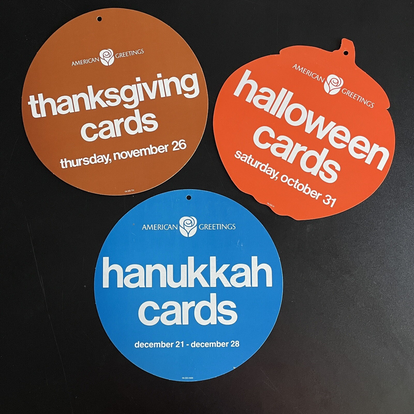 Vintage Lot of 3 Card Store Signs, American Greetings 1981, Advertising Promos