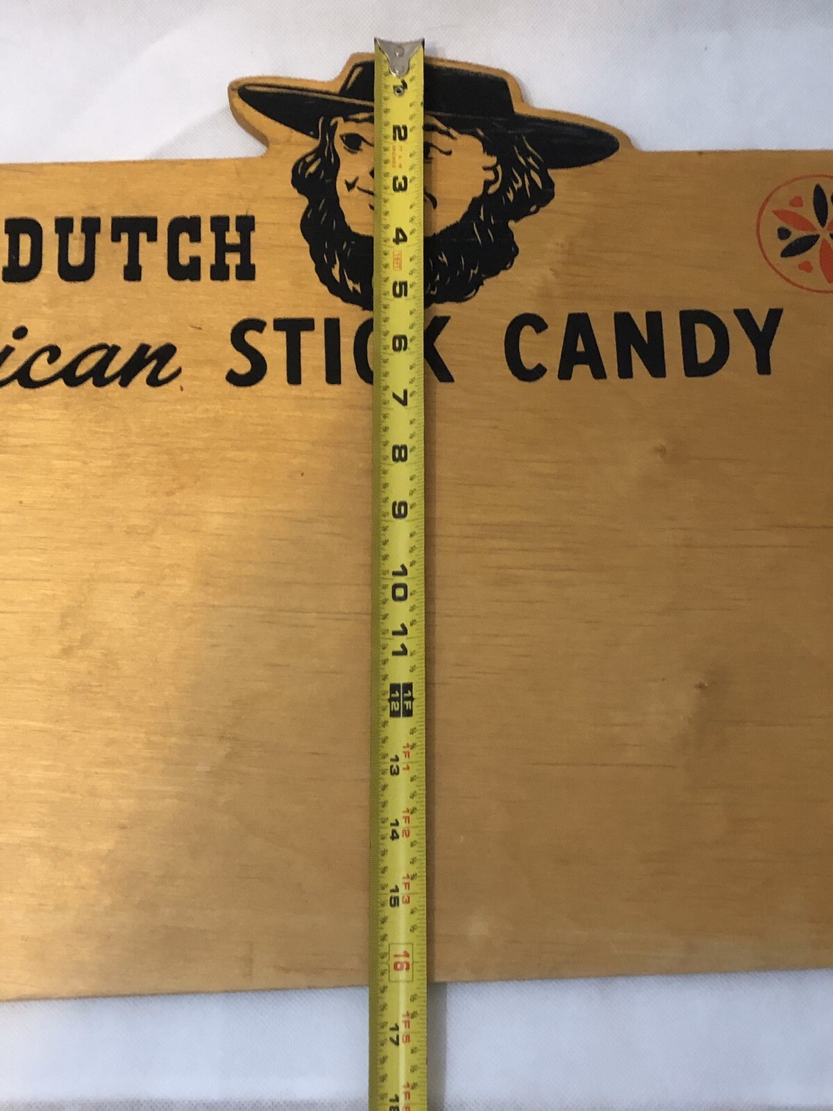 VINTAGE PENNSYLVANIA DUTCH EARLY AMERICAN STICK CANDY WOOD SIGN DISPLAY AMISH