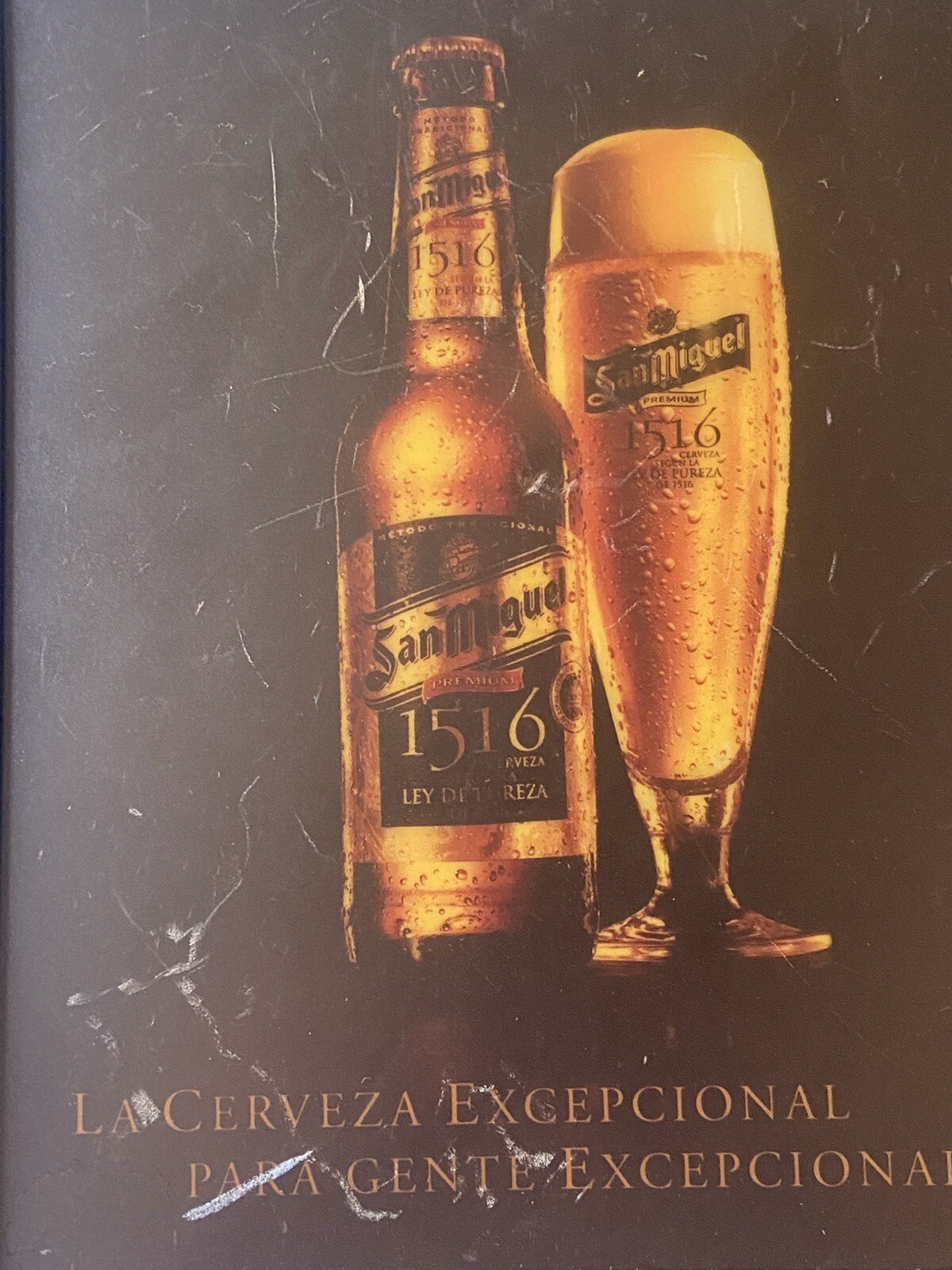 SAN MIGUEL BEER – LED SIGN – Bright Vintage Beer Sign Advertising