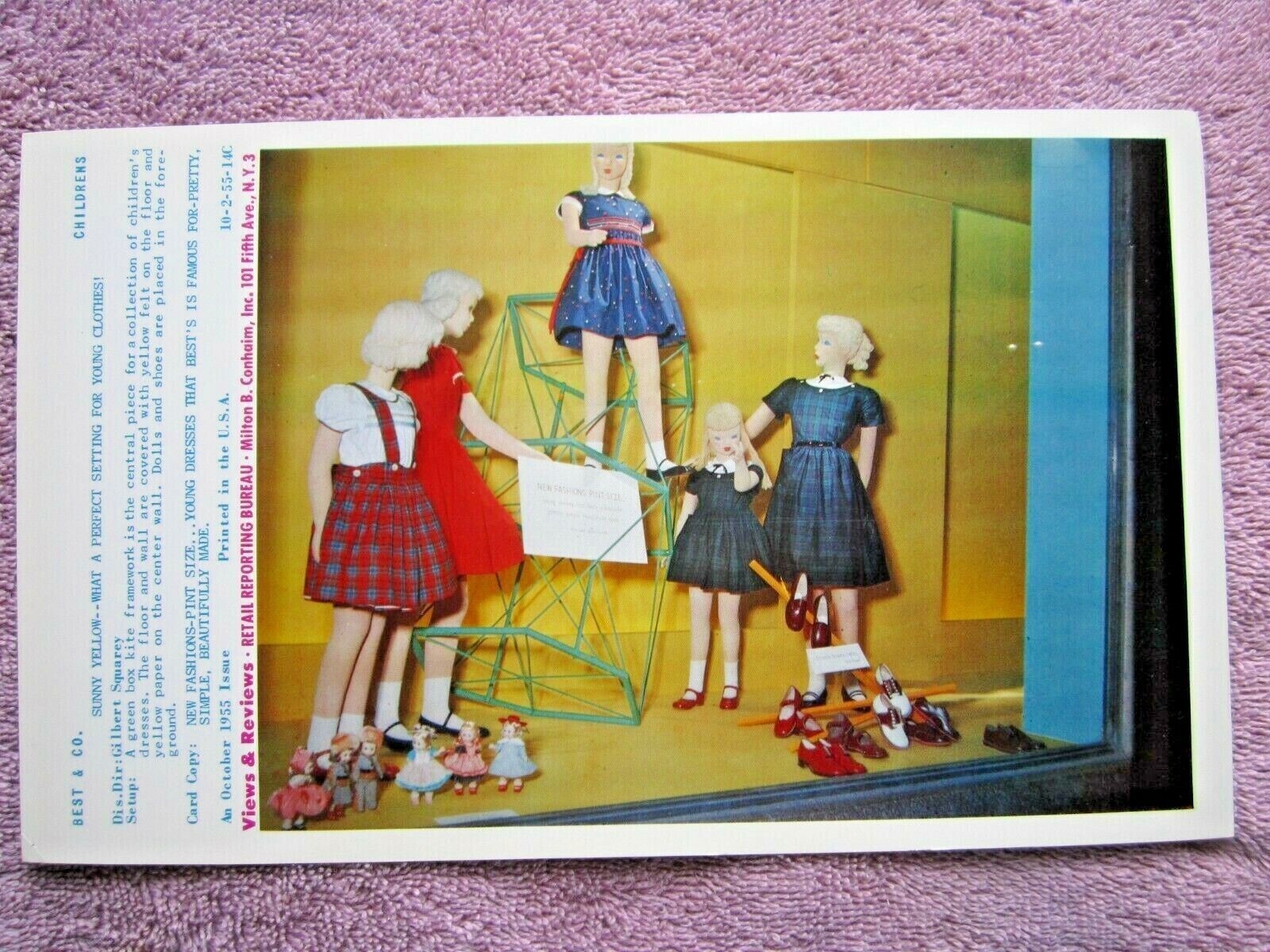 1955 BEST & Co. STORE WINDOW DISPLAY CHILDRENS PHOTOGRAPH PRINT #193