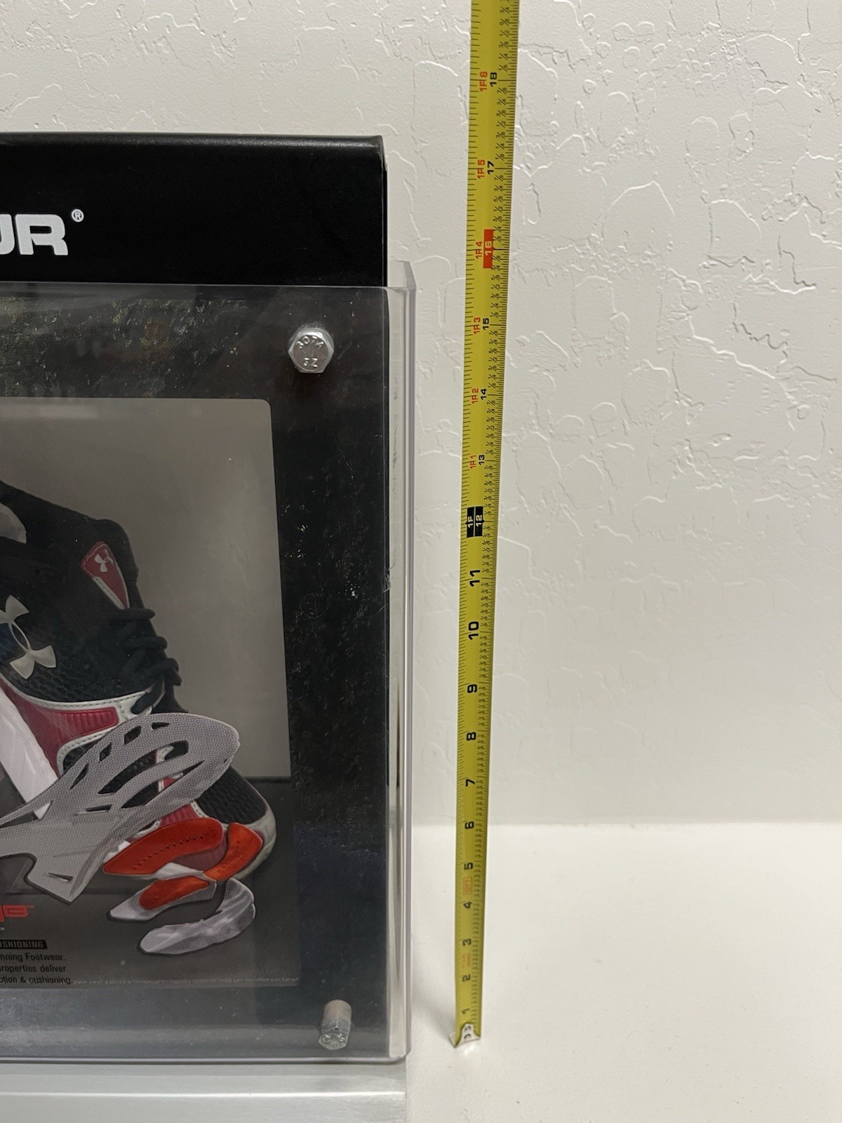 Under Armour Store Cartilage Shoe Display Case Sign Advertising Metal Plexiglass