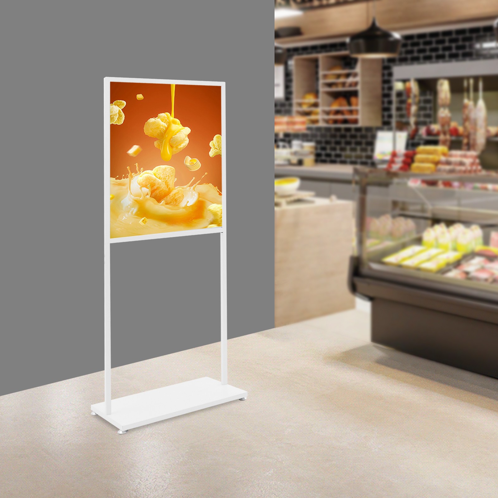 Advertising Display Stand,Poster Display Stand,Freestanding Display Stand 143cm