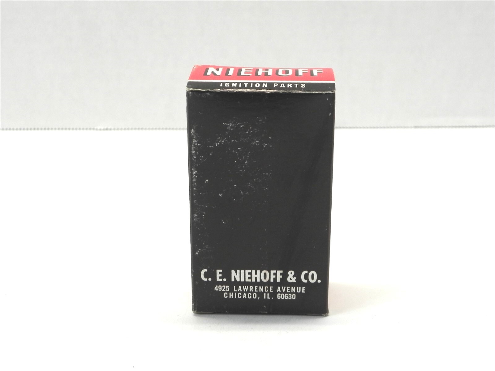 VINTAGE NIEHOFF IGNITION PARTS DISPLAY BOX *BOX ONLY* #1113 3.50″x2″x1.25″ NEW