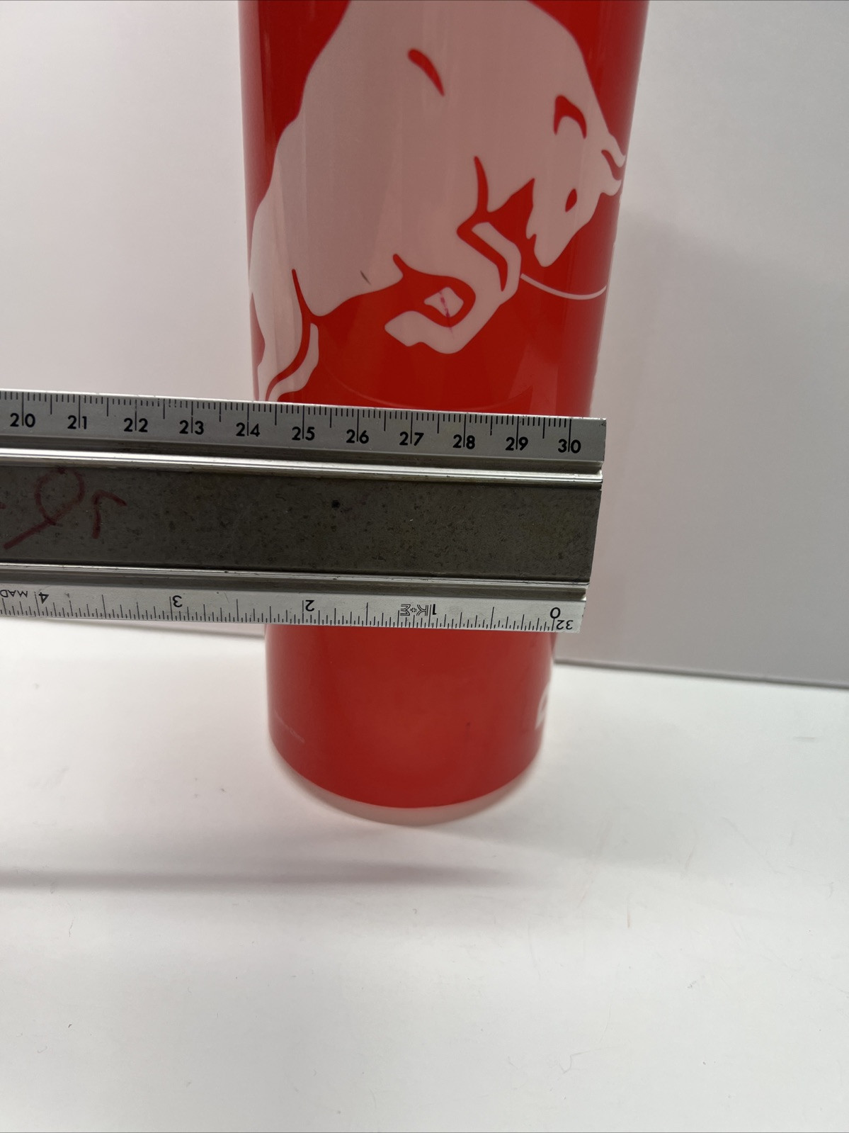 Red Bull Red Edition Acrylic Can Store Display Paper Weight Advertisement RARE