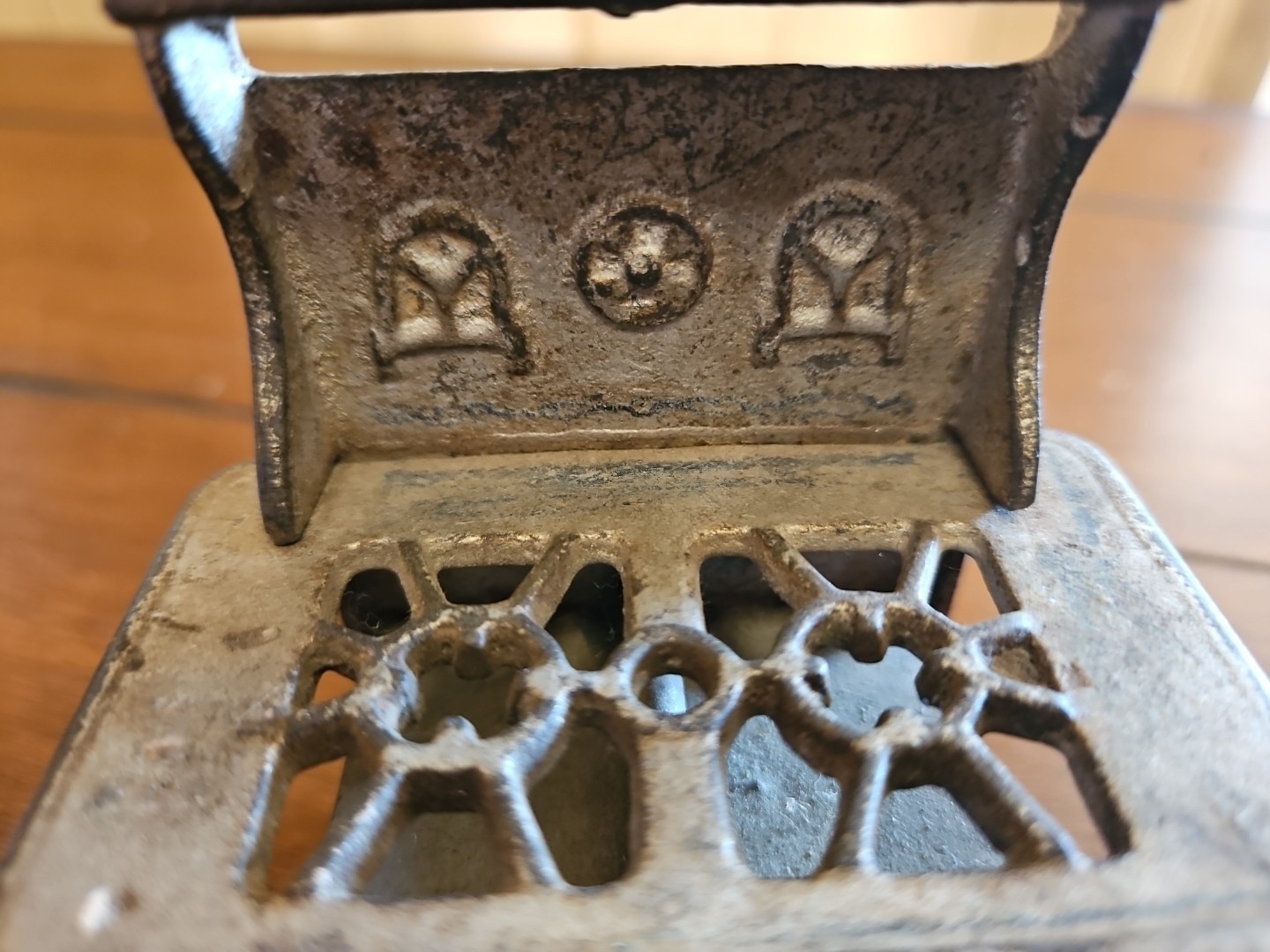Antique VTG Royal Cast Iron Miniature Cook Stove Oven Salesman Sample