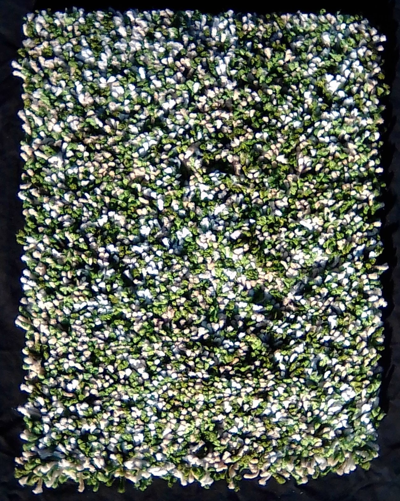 NOS 1970s Laredo Shag Carpet Sample Green Sierra Retro MCM Swatch 18×14