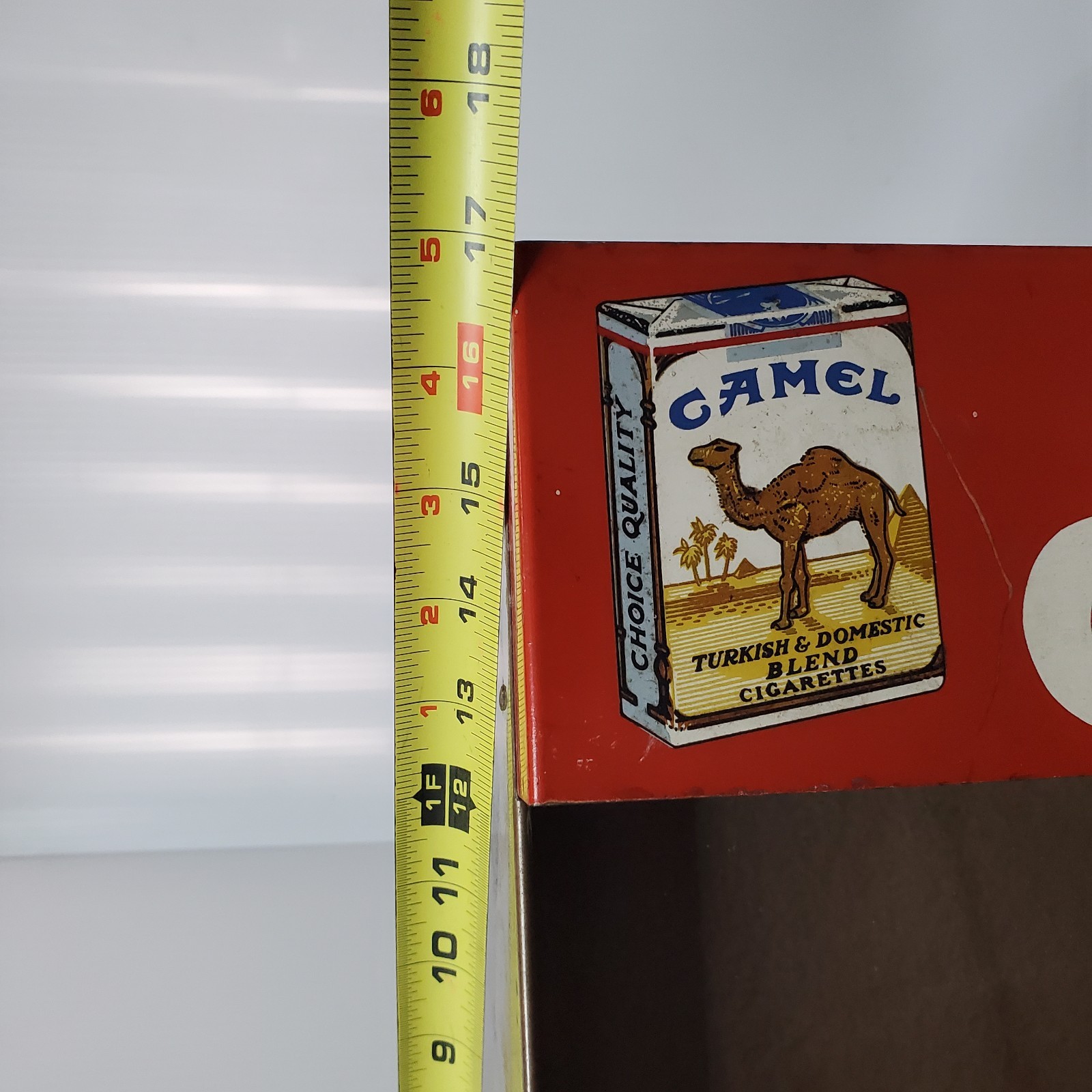 Vintage Metal Cigarette Store Display Rack Camel Cavalier Winston Fine Filter