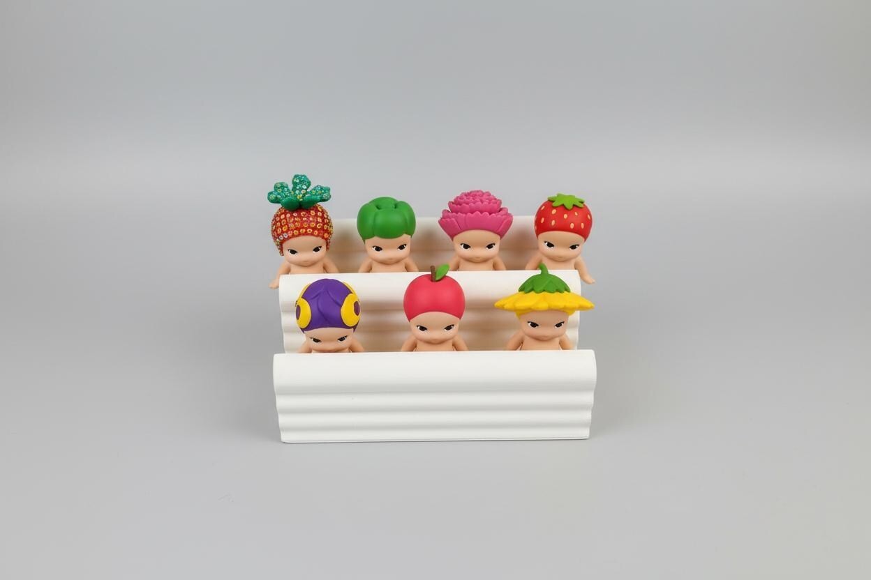 Sonny Angel Tiered Display Stand – Pastel Mini Toy Organizer