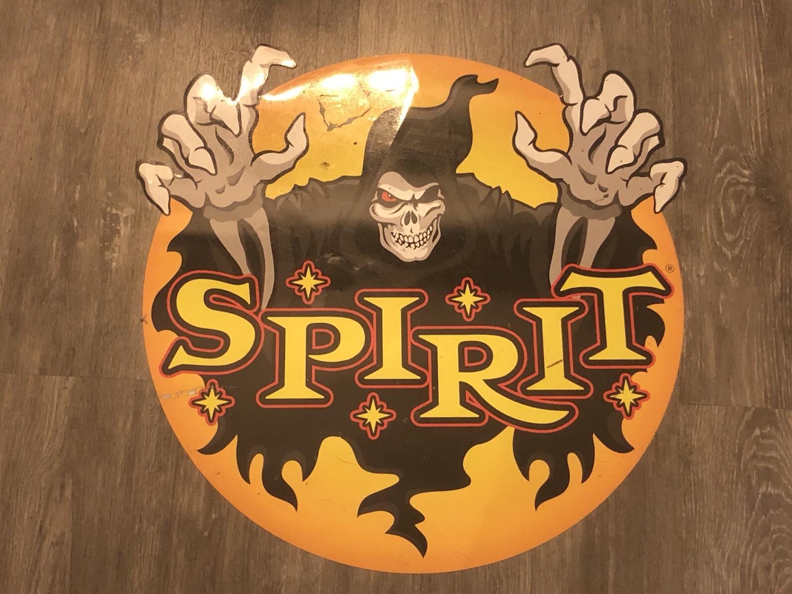 Spirit Halloween Jack The Reaper Mascot Window Door Cling 24×24 Double Sided ISE