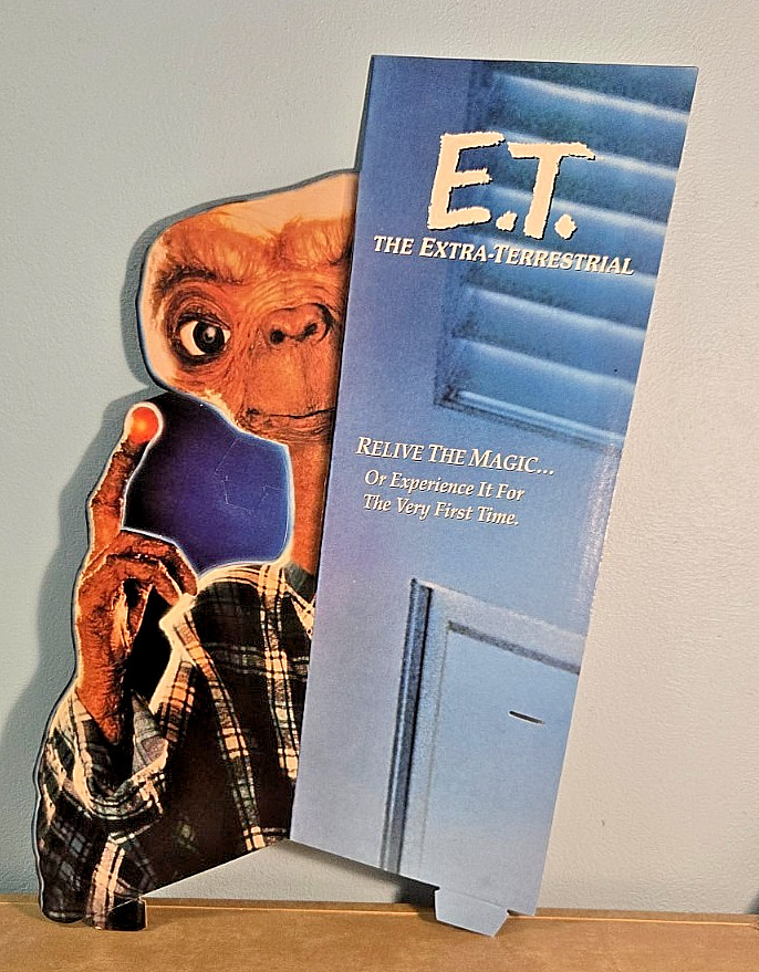 Rare 1982 E.T. Extra-Terrestrial Movie Store Standee & Wendys 2002 Promo Display