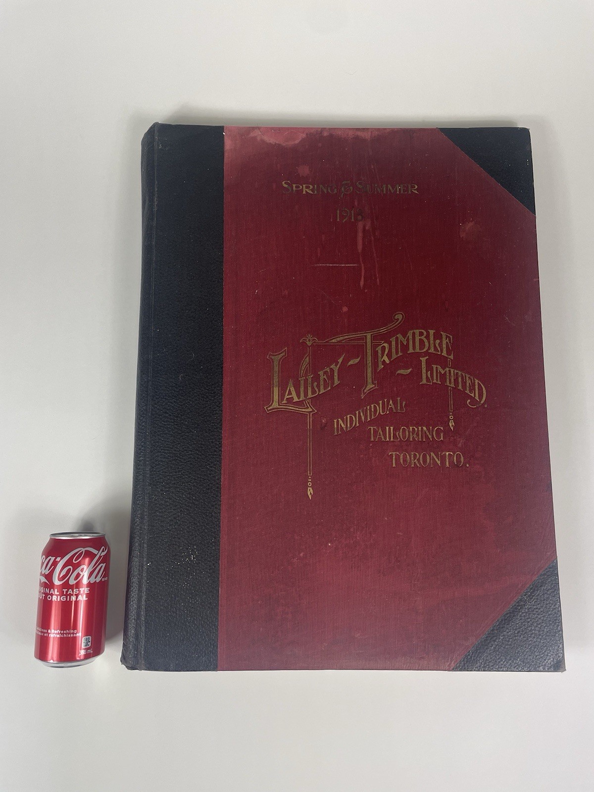 Scarce 1913 Tailor’s Salesman Sample Oversized Textile Book Store Display