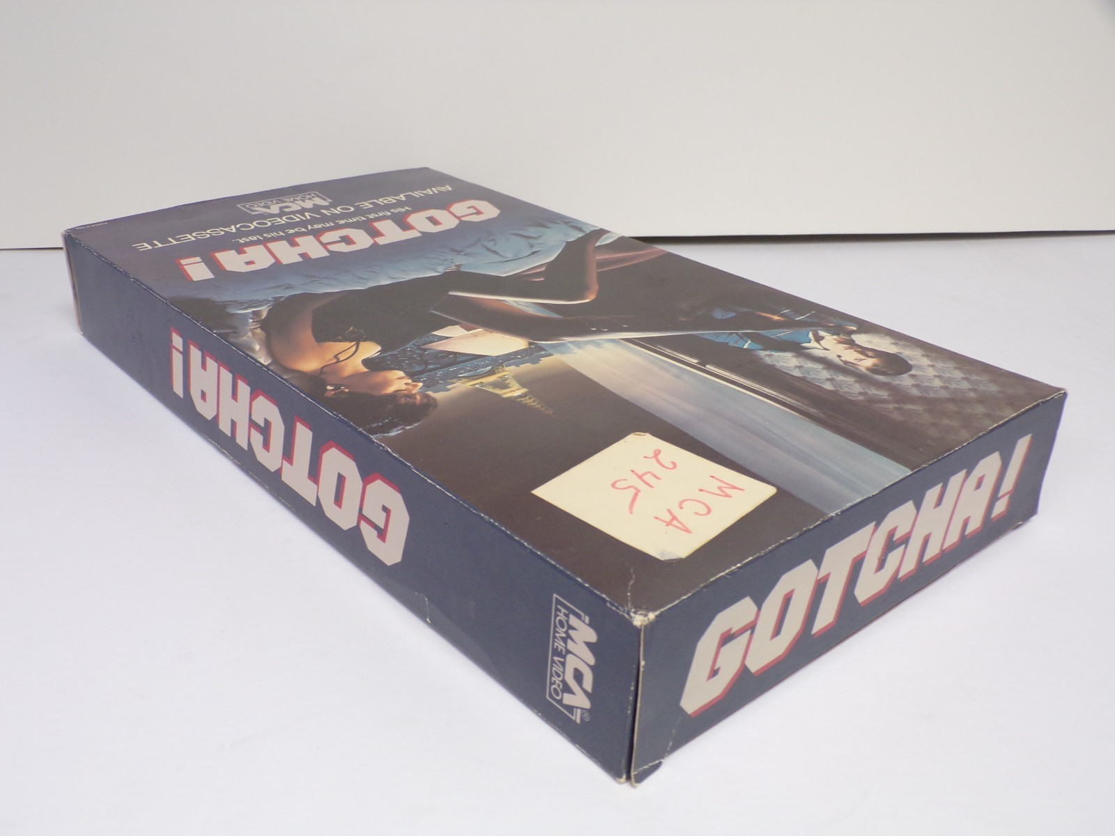 Gotcha! 1985 MCA Home Video Store Stand-Up Display Box 15″ 110425WBAN-14